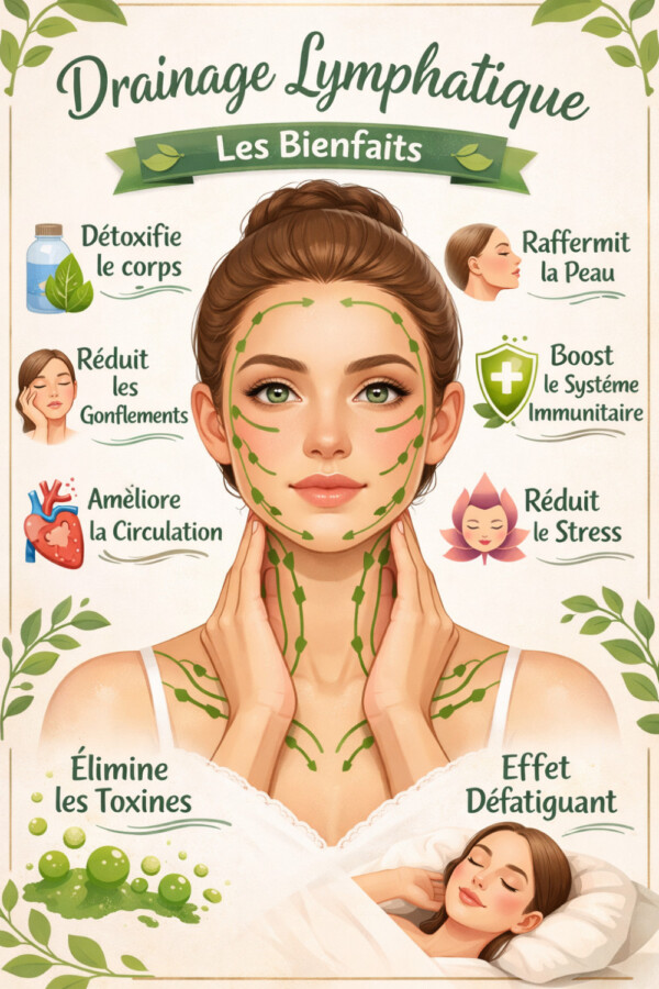Techniques drainage lymphatique visage