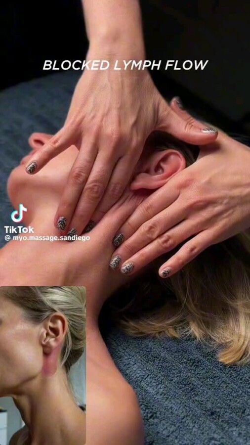 Drainage lymphatique peau visage