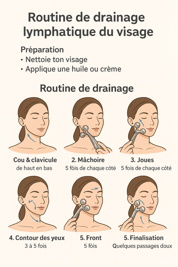 Avant après drainage lymphatique
