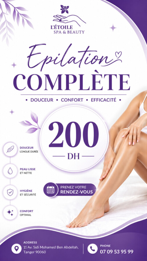 Épilation efficace à la cire