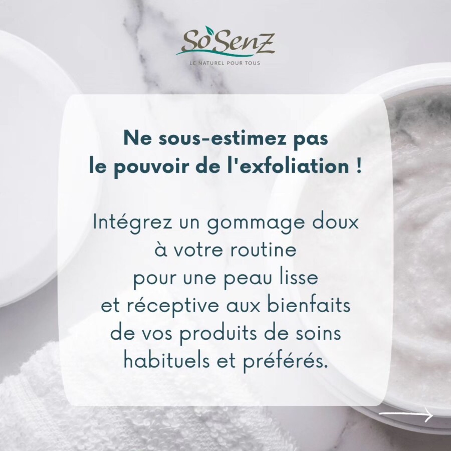Exfoliation pour peau éclatante
