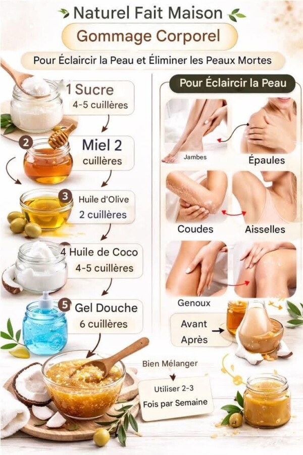 Exfoliation naturelle ou synthétique