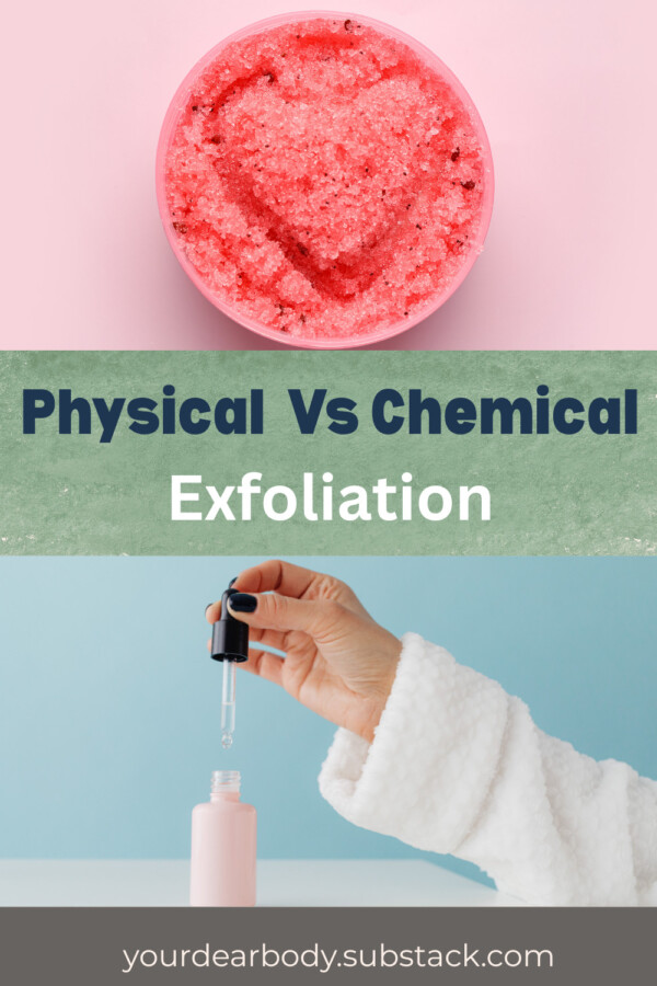 Comparaison gommage et exfoliation