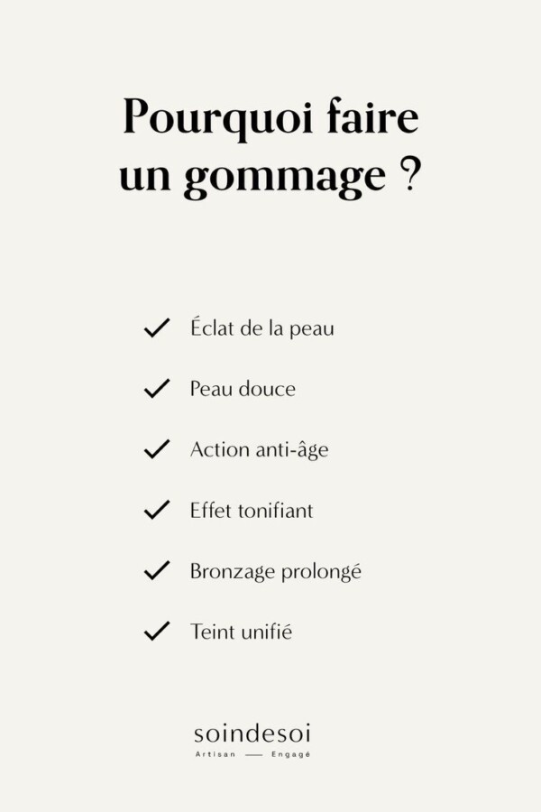Comparaison gommage et exfoliation