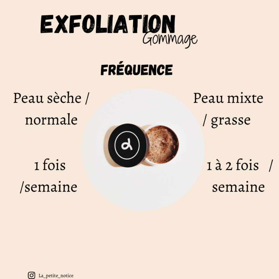 Routine beauté avec gommage