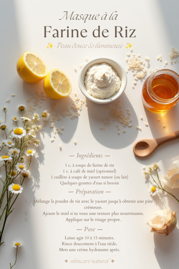 Masque visage fait maison