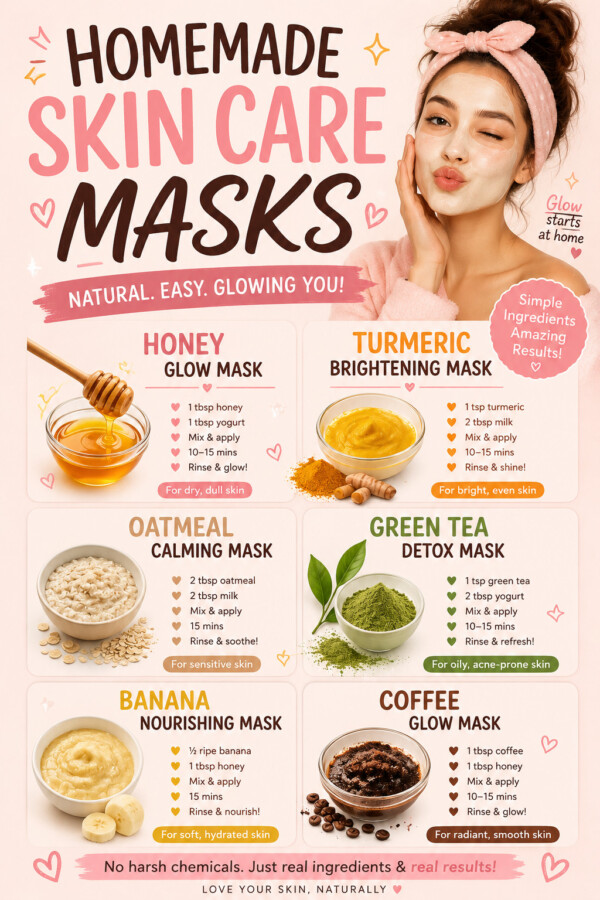 Ingrédients masque visage maison