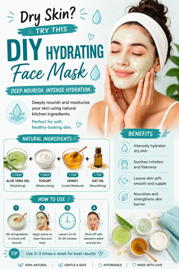 DIY masque hydratant visage