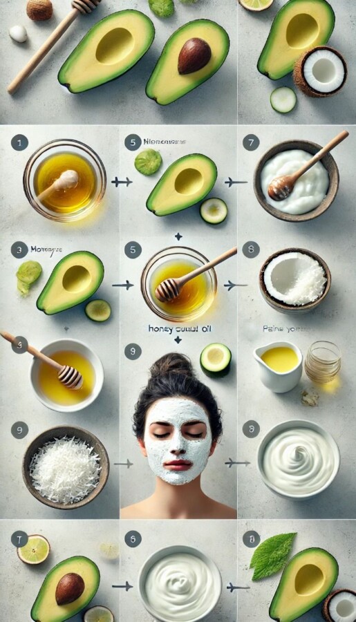 DIY masque hydratant visage